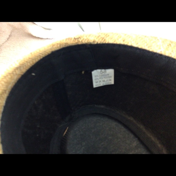 Men’s Tan 58 FEDORA Style Hat Cotton & Polyester - Picture 8 of 9